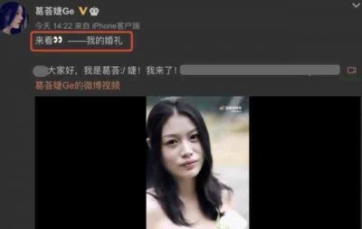 ​葛荟婕是汪峰的前妻吗(34岁葛荟婕声称要嫁给自己)