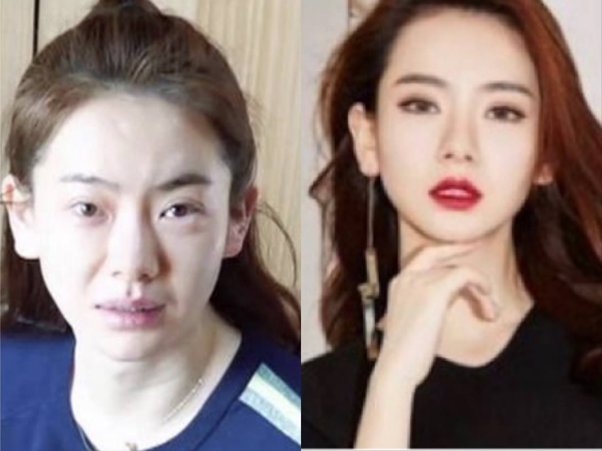 女明星素颜照和化妆对比照（明星素颜化妆大对比