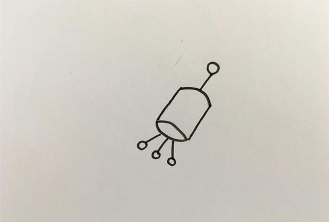 人造卫星怎么画简笔画图片