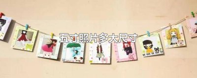 ​5寸照片的尺寸是多少像素 五寸照片尺寸多少像素合适