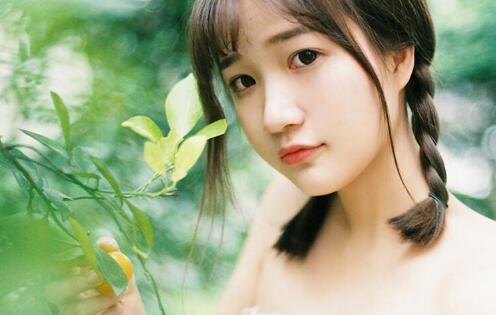 女孩送橘子暗示二