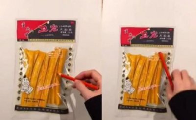 ​大佬恶搞美食彩铅画，画的卫龙辣条也太像了吧！
