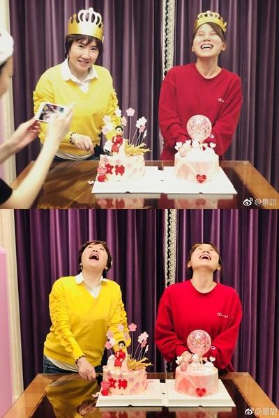 景甜妈妈生日现张继科身影 亲密与景甜家人相拥温馨有爱－娱乐频道