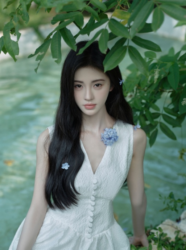 鞠婧祎晒30岁生日写真 建模脸配美服各显风情