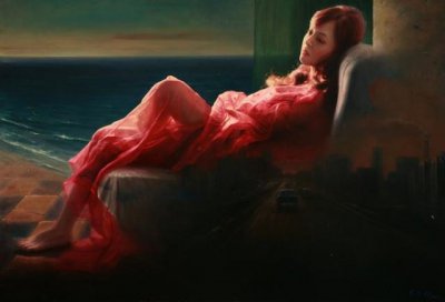 ​一组超美的新写实女体油画欣赏，细腻逼真，堪比照片