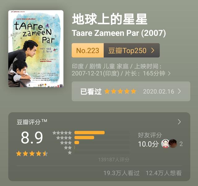 地球上的星星这部电影（地球上的星星豆瓣8.9分）(2)