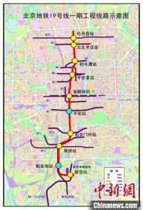 ​北京地铁19号线一期工程10座车站主体结构全部完工
