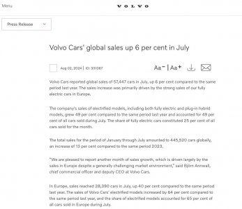 ​沃尔沃最新销量！中国市场下滑31%