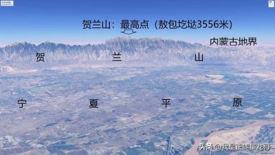 ​西北地区简易地形图，大西北就是美。