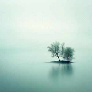 ​清心安静心灵，纯净治愈极简山水头像