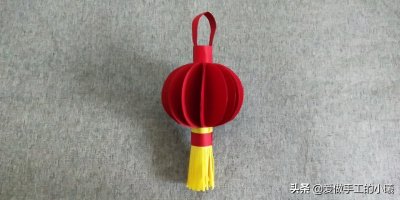 ​快过年了，用彩纸做个红红火火的灯笼吧，灯笼折纸图解