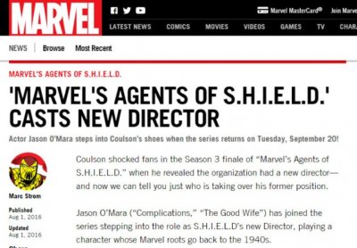 ​神盾局将迎来新局长