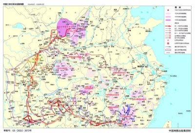 ​【四史微课堂】中国工农红军长征线路图
