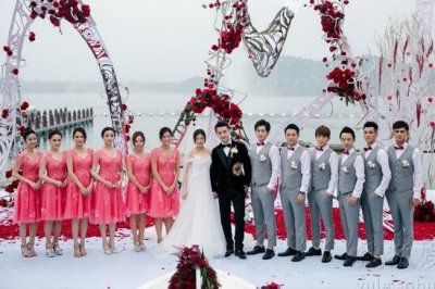 ​陈晓陈妍希婚礼户外仪式曝光 新娘乘船而来