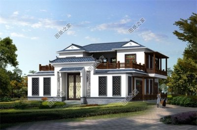 ​农村四合院效果图及户型图，有个庭院才是家，精美气派太惊艳