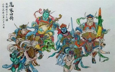 ​四大天王：魔家四将的神话溯源与艺术形象