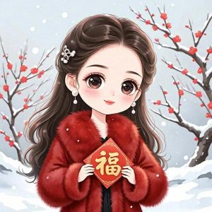 ​红色系情侣头像|2025请祝我们腰缠万贯，福气满满