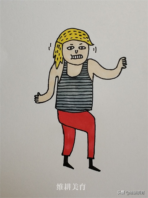 简笔插画小孩（附步骤图）