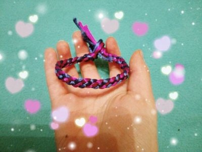 ​超简单的四股辫手绳详细编制过程，已get！