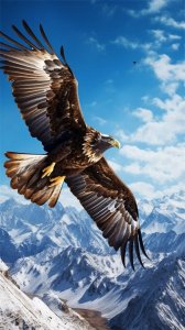 ​雪中雄鹰，鹰击长空|26张鹰的壁纸