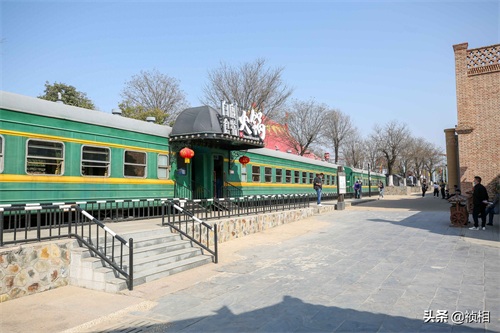 航拍白鹿原白鹿仓景区 建筑规模宏大业态丰富