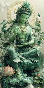 ​绿度母佛